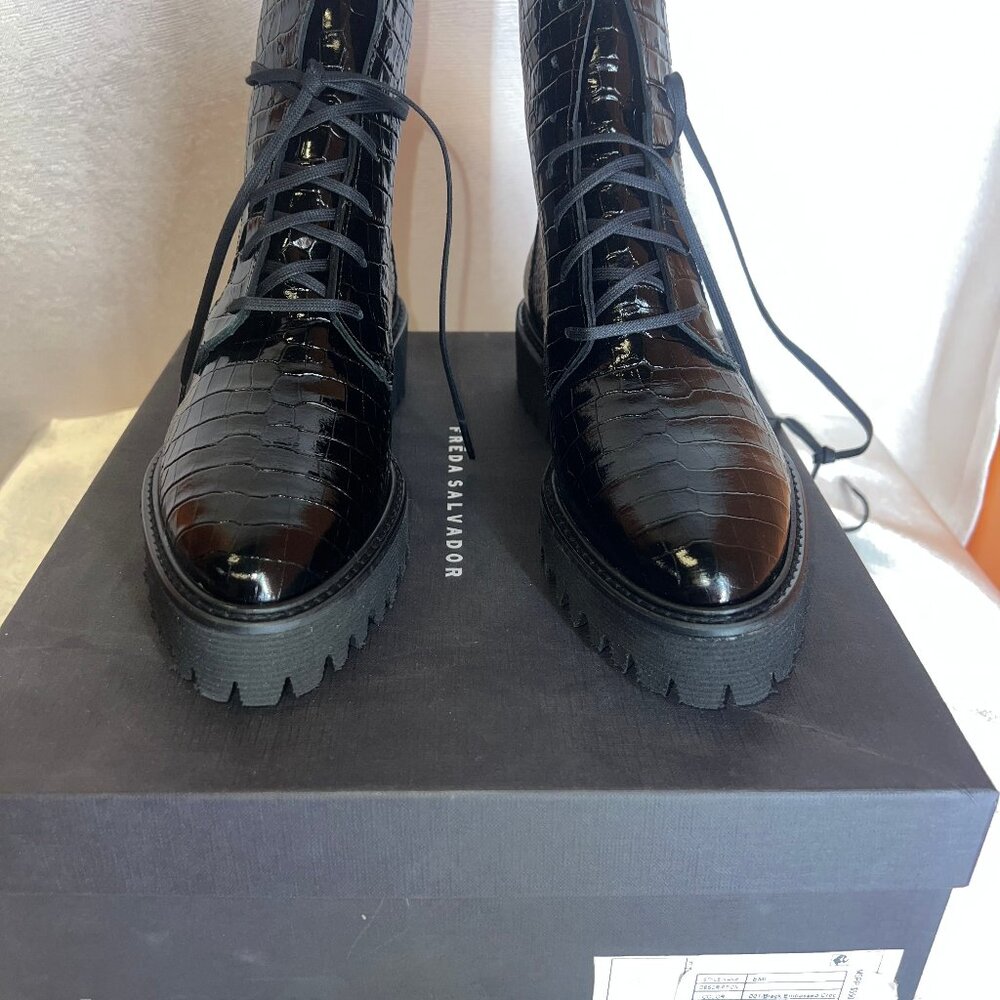 Freda Salvador EMI Embossed croc